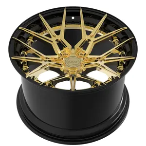 Trend-setting Forged Wheel Rims 18 19 20 21 22 23 24 Inch Gold Chrome Mesh Design Color Customize Forged Wheels