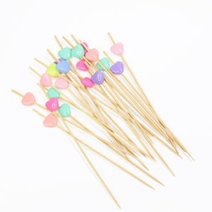 Stuzzicadenti in Bambù Multicolore per Cocktail, Spiedini Usa e Getta, Stuzzicadenti Alimentari in Bambù - Product Image 2