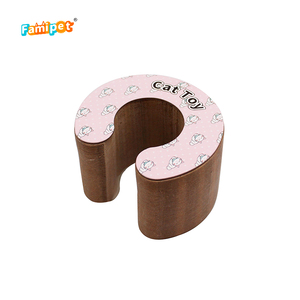 Famipet all'ingrosso pieghevole circolare organo magico cartone gatto tiragraffi giocattolo con campana - Product Image 5