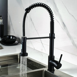 Manico singolo tirare verso il basso in acciaio inox rubinetto lavello da cucina <span class=keywords><strong>Design</strong></span> moderno Mixer con spruzzatore ceramica nucleo valvola - Product Image 2