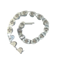 Chaîne de main courante d'escalator Bimore DAA332N, 17 maillons, pas de 56 mm ou 50 mm pour XO508 XO-508