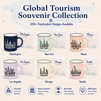 Mug à café en céramique souvenir de Washington (États-Unis) avec motif du Monument du Capitole, pour tasses en céramique avec boîte, personnalisable OEM ODM, vente en gros
