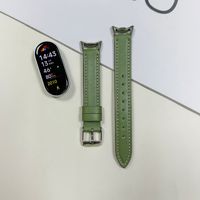 Gran oferta, pulsera de cuero delgada para Xiaomi, correa de reloj, correas de cuero, pulseras de cuero para mujer para Mi Band 9/8, cinturones de reloj inteligente