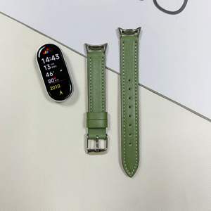 Gran oferta, pulsera de cuero delgada para <span class=keywords><strong>Xiaomi</strong></span>, correa de <span class=keywords><strong>reloj</strong></span>, correas de cuero, pulseras de cuero para mujer para Mi Band 9/8, cinturones de <span class=keywords><strong>reloj</strong></span> inteligente - Product Image 5
