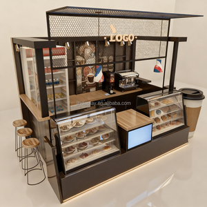 Fool Beach Wood <span class=keywords><strong>Cafe</strong></span> Station Food on Static Indoor <span class=keywords><strong>Barista</strong></span> Event Bean Giant in Machine Coffee Kiosk Cup Design - Product Image 5
