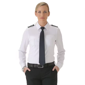 Kaus seragam pilot wanita seragam penerbangan kualitas tinggi kustom seragam pilot - Product Image 2