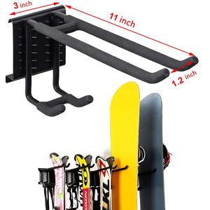 10 paia di Garage in metallo sistema di organizzazione di stoccaggio per sci e snowboard <span class=keywords><strong>parete</strong></span> Rack per uso utensile - Product Image 2