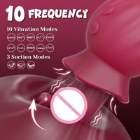 Vibrateur buccal, stimulateur vaginal du point G, jouet sexuel pour adultes, 10 fréquences, rechargeable par USB, étanche IPX7, jouets sexuels pour femmes