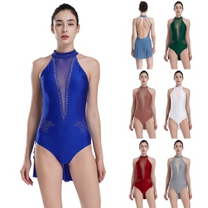 ชุดบอดี้สูทสำหรับผู้หญิงชุดออกกำลังกายชุดเล่นสเก็ตลีลาชุดออกกำลังกายชุดเล่นสเกตตามสั่ง - Product Image 1