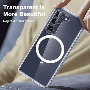 เคสโทรศัพท์ระบบแม่เหล็ก PC TPU ใสชาร์จแบบไร้สายกันกระแทกล้างฝาครอบมือถือสำหรับ Samsung Galaxy <span class=keywords><strong>Z</strong></span> <span class=keywords><strong>Fold</strong></span> 7 6 Flip 6 6 5 <span class=keywords><strong>4</strong></span> - Product Image 2