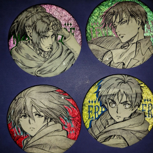 Broche de Anime Ataque a los Titanes, Figuras de Dibujos Animados, Eren Jaeger, Reiner Braun, Mikasa Ackerman, <span class=keywords><strong>Armin</strong></span>, Insignia, Pin para Bolsillo o Solapa, Regalos para Fans - Product Image 6