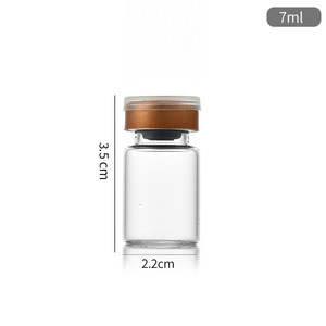 Mini Flacone Contenitore in Vetro Trasparente da 3ml 5ml 10ml con Chiusura a Crimp per Polvere Liofilizzata, Fiala in Vetro per Liquidi Grezzi e Cosmetici - Product Image 2