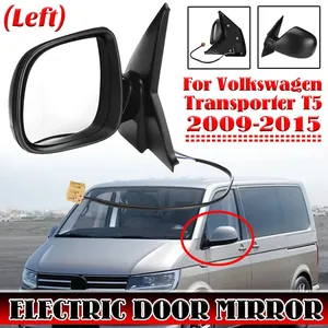 กระจกมองข้างรถยนต์สำหรับ Volkswagen Transporter T5 2009-2015 ซ้าย + ขวา กระจกมองข้างรถยนต์ กระจกมองหลังรถยนต์ - Product Image 1