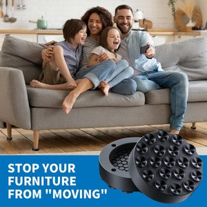 Heavy Duty Anti Vibration Pads for Washing <b>Machine</b> Dryer Fridge Eco Friendly Durable Plastic Foot Pad Base with Anti <b>Walk</b> - Product Image 3