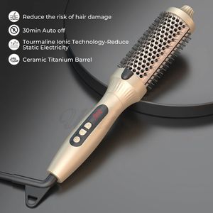 Cepillo Térmico 2 en 1 PTC, Plancha y Rizador de Cabello de Calentamiento Rápido, Peine Eléctrico para Peinar, para Cuidado del Cabello en Casa o Salón - Product Image 5