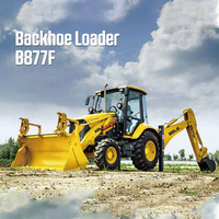 Pabrik dealer resmi SDLG kualitas tinggi B877F 1m3 excavator loader backhoe loader