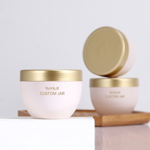 Sanle Custom PP <b>Plastic</b> Cream <b>Jar</b> 250ml Round With Pull Out Lid For Facial Cream Body Lotion Makeup Remover - Product Image 1