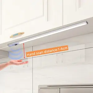 Luz de armário com sensor de movimento, para cozinha, baixo de armário, luz led