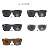 Lunettes de soleil unisexes tendance, monture carrée en PC, verres polarisés de haute qualité, marque de luxe pour hommes et femmes