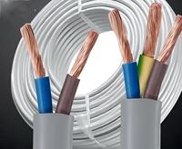 Câble plat en cuivre bon marché, fil parallèle en PVC, 0,75 mm, 1 mm, 1,5 mm, 2,5 mm, 0,5 mm, 350 V-750 V, fabricant d'intérieur pour le câblage électrique