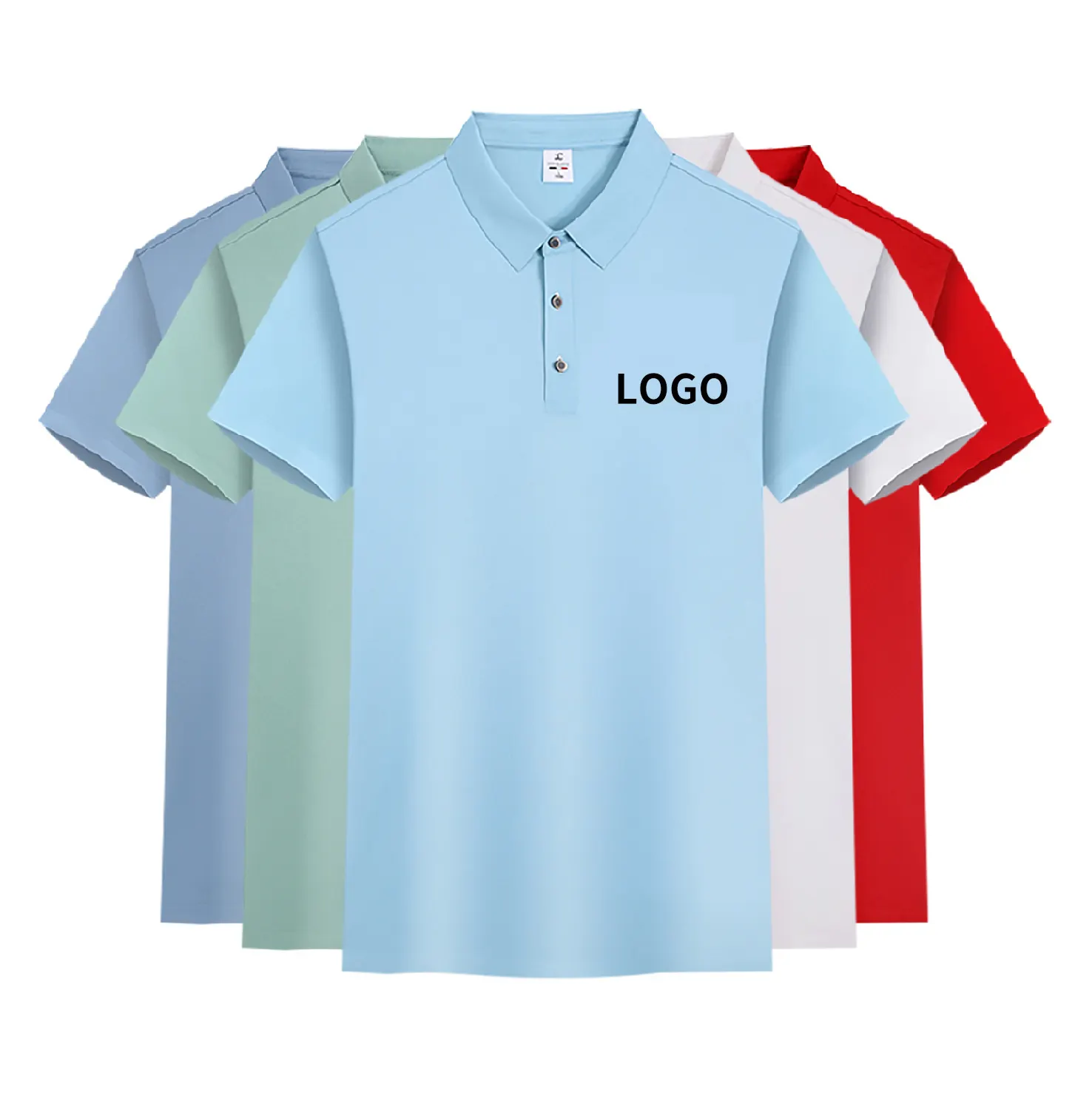 Polo da donna da uomo Slim Fit all'ingrosso Logo personalizzato Polo da Golf in cotone ricamato