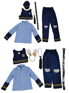 Costume de policier pour Halloween, jeu de rôle, fête, spectacle, ensemble pour enfants avec accessoires - Product Image 5