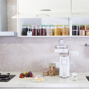 Contenitore per Alimenti <span class=keywords><strong>Sottovuoto</strong></span> in <span class=keywords><strong>Vetro</strong></span> Senza BPA con Coperchio Ribaltabile, Design Impilabile, Lavabile in Lavastoviglie e Grande Capacità per Uso in Cucina - Product Image 4