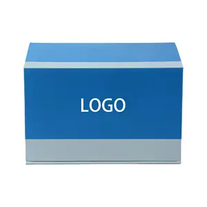可折叠磁性礼品定制包装标志纸板彩色翻盖纸箱