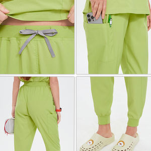 Tenues Médicales Unisexe Tendance pour Femmes : Ensembles de Blouses et Pantalons Extensibles et Doux pour Soins, Pyjamas Médicaux, Uniformes Chirurgicaux pour Hôpitaux, Cliniques Dentaires et Vétérinaires - Product Image 4