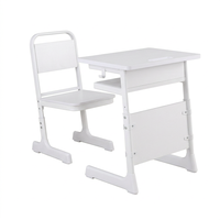 Table et chaise d'étude réglables écologiques modernes, mobilier de classe pour lycée, bois BAIGANG, garantie 3 ans