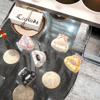 Perles en résine lapin mignon dessin animé Kawaii pour la fabrication de bijoux, chaînes de téléphone, porte-clés, décorations DIY, accessoires pour stylos perlés, mode