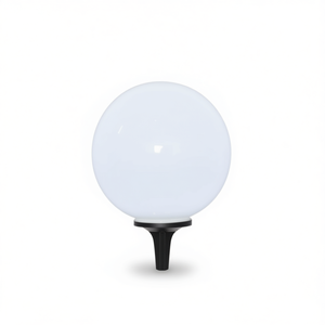 Solar <b>Garden</b> Light White Large <b>Sphere</b> LED Outdoor Lighting IP65 Waterproof Solar Powered 2700K Warm White Light Sensor - Product Image 1