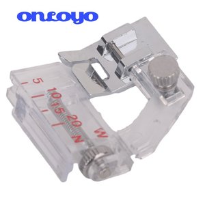 Pied presseur ajustable pour la pose de ruban biais, compatible avec Singer, Brother et la plupart des machines à coudre à tige basse, accessoires pour machines à coudre. - Product Image 6
