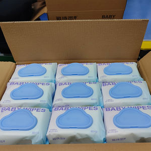 Toallitas Húmedas para Bebé de Alta Calidad, 80 Unidades, Toallitas de Agua, Venta al por Mayor, Tela No Tejida Spunlace, Cuidado de la Piel, Sin Perfume - Product Image 1