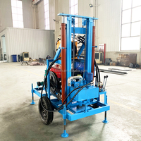 Offre Spéciale – Foreuse hydraulique entièrement automatique pour puits d'eau, profondeur 100m-150m, 25 CV, sur roues, à traction rotative