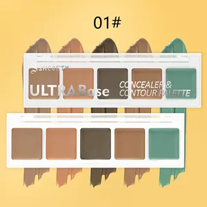 Hot Selling 5 Color Concealer Makeup Concealer Private Brand Full Coverage Matte Concealer Palette