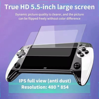 Console de jeu portable rétro X9, Wi-Fi, écran IPS de 5,5 pouces, 3000 jeux intégrés, prend en charge la connexion TV, lecteur de jeux pour enfants, Noël