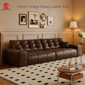 Divano in Vera Pelle <span class=keywords><strong>Design</strong></span> <span class=keywords><strong>Moderno</strong></span> Minimalista con Cuscini ad Alta Resilienza e Struttura Resistente per <span class=keywords><strong>Soggiorno</strong></span>, Appartamento, Hotel - Product Image 1