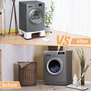 Eco-Friendly <b>Fridge</b> Stand for Convenient Standing with <b>Wheels</b> Heavy Duty Support 400 KG Height riser Movable Refrigerator - Product Image 6