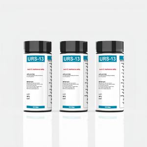 Bandelettes réactives pour analyse d'urine, boîte de 100 unités - Bandelettes réactives URS-13 certifiées CE pour surveiller les niveaux de corps cétoniques chez les personnes suivant un régime - Product Image 1