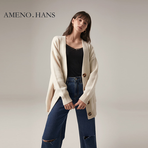 Suéter bordado 2022, cárdigan acogedor para <span class=keywords><strong>mujer</strong></span>, <span class=keywords><strong>lana</strong></span> de Cachemira - Product Image 2