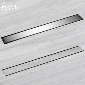 Odor Resistant Floor <strong>Drain</strong> <strong>Cover</strong> 80cm Long Rectangular Sus304 Stainless Steel Shower Invisible Side Drainage Port Floor <strong>Drain</strong> - Product Image 5