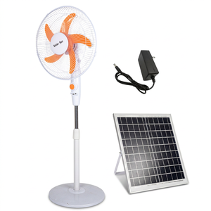 Ventilatore Solare da Esterno OEM ad Alta Efficienza, Regolabile in Altezza e Angolazione, 18 Pollici, con Batteria - Product Image 1