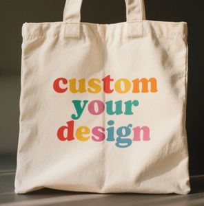 Bolsa de compras de algodón de lona reutilizable ecológica con logotipo personalizado impreso - Product Image 3