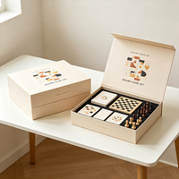 Boîte de jeu de société en carton imprimée sur mesure, jeu de société éducatif pour enfants, jeu de société interactif familial, jeu d'échecs, emballage cadeau pour 2-3 ans