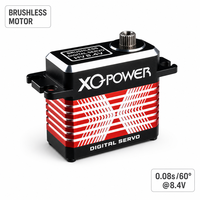 Servomoteur numérique sans balais étanche XQ-BLS8175D 75kg 8.4V avec engrenage en acier inoxydable et aluminium CNC pour drone quadricoptère