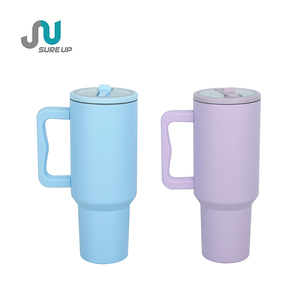 Thermos isotherme moderne en acier inoxydable à double paroi de 40 oz avec paille, anti-fuite, base anti-chute, facile à nettoyer pour usage quotidien (vente en gros) - Product Image 1