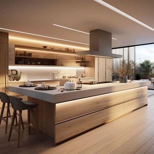 High Quality Modern Kitchen Cabinet Designs Kitchen Cabinet Modular Kitchen Cabinet for Villa - Product Image 2