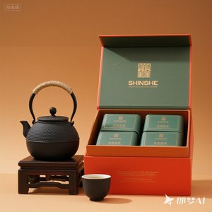 Tùy Chỉnh Sang Trọng Màu Xanh Lá Cây Trà Hộp Quà Tặng Miếng Bọt Biển Cứng Nhắc Grayboard Bao Bì Các Tông Cho Ấm Trà Cốc Trà Giấy Ống Vật Liệu Tái Chế - Product Image 2