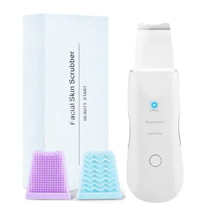 Appareil de nettoyage du visage électrique, spatule de soins de beauté Rechargeable avec couvercle en Silicone, gug épurateur de la peau